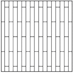 Укладка в стиле кирпичная кладка